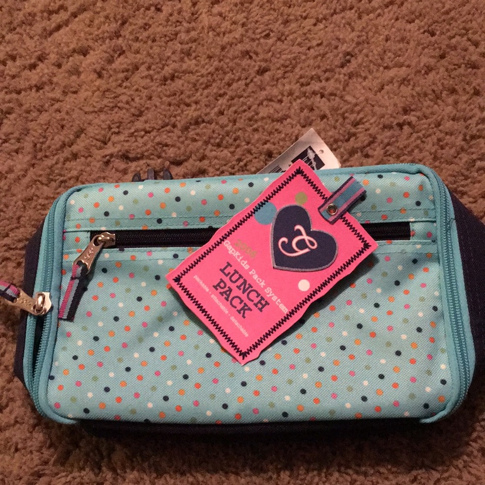 NWTs Vintage Gap insulated lunch bag w/zip pocket